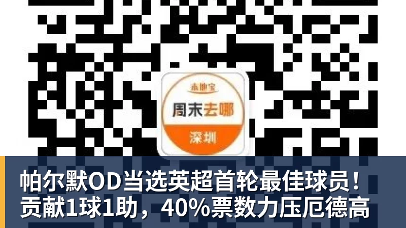 帕尔默OD当选英超首轮最佳球员!贡献1球1助,40%票数力压厄德高