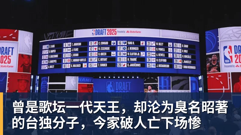 曾是歌坛一代天王,却沦为臭名昭著的台独分子,今家破人亡下场惨
